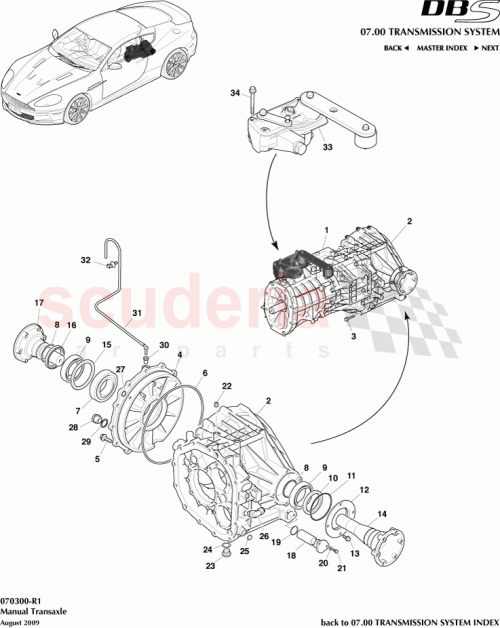 Part Diagram for Aston Martin 91793