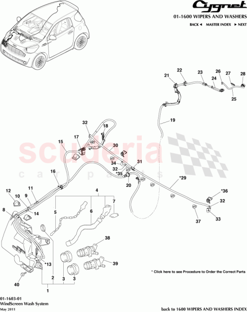 Part Diagram for Aston Martin 85387-74020