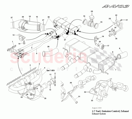 Part Diagram for Aston Martin 35-50826