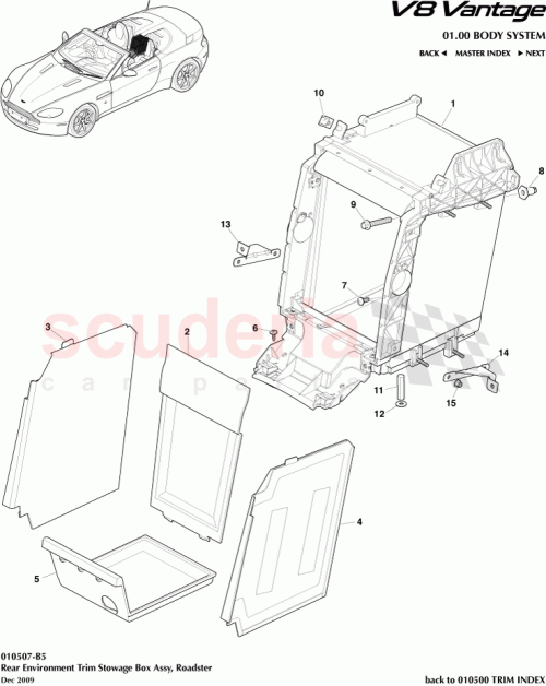 Part Diagram for Aston Martin 6G33L11600ACW