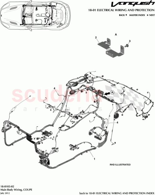 Part Diagram for Aston Martin ED33-14A005-CB