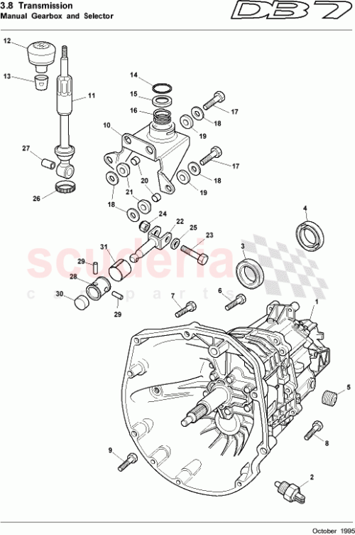 Part Diagram for Aston Martin 41-80492