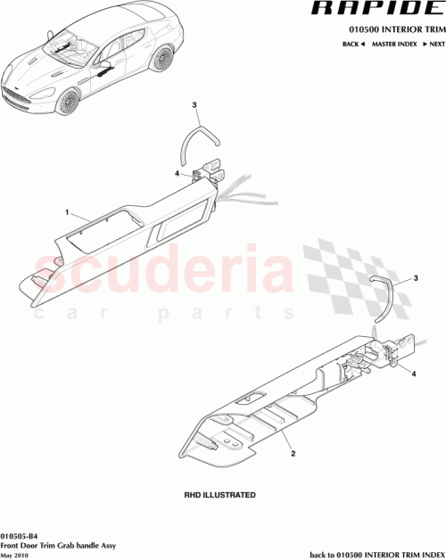 Part Diagram for Aston Martin AD43-22615-BH