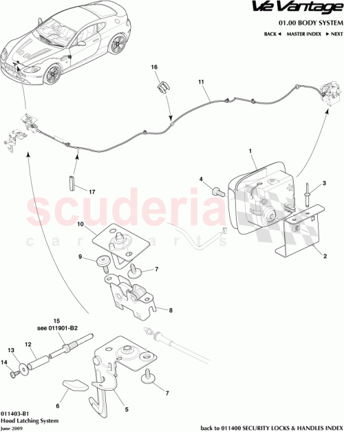 Part Diagram for Aston Martin 702515
