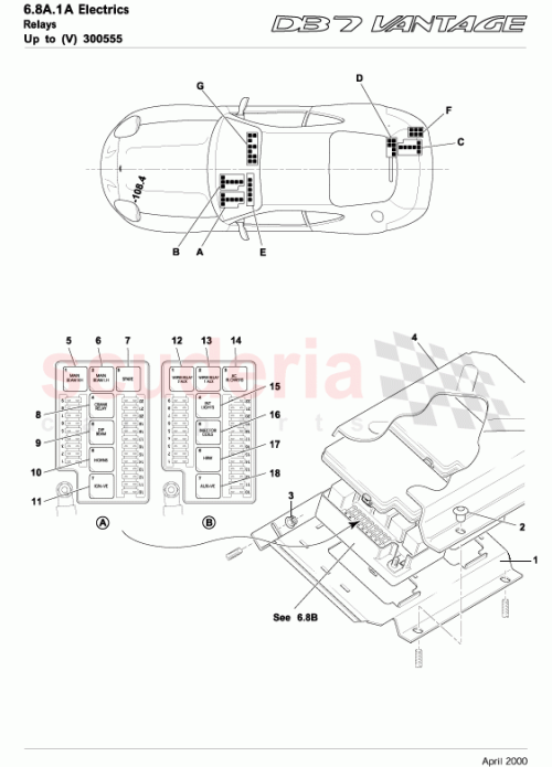 Part Diagram for Aston Martin 21-120775-AB