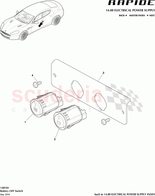 Part Diagram for Aston Martin AD43370397CA
