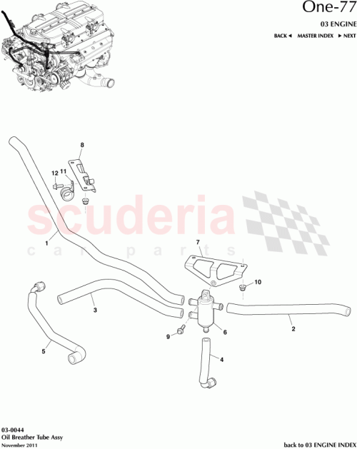 Part Diagram for Aston Martin 12023-03-8950-AA