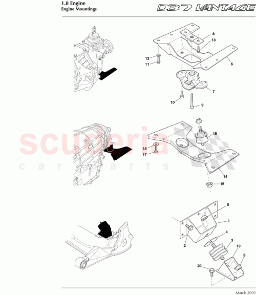 Part Diagram for Aston Martin 41-123204-AD