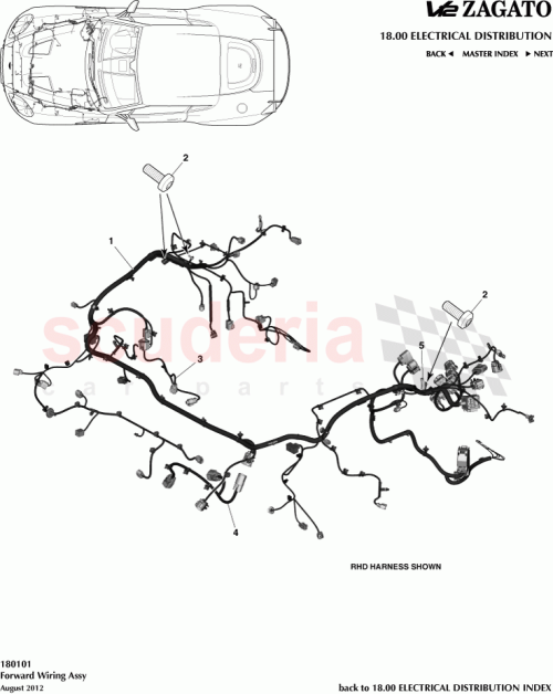 Part Diagram for Aston Martin BD23-14290-NA