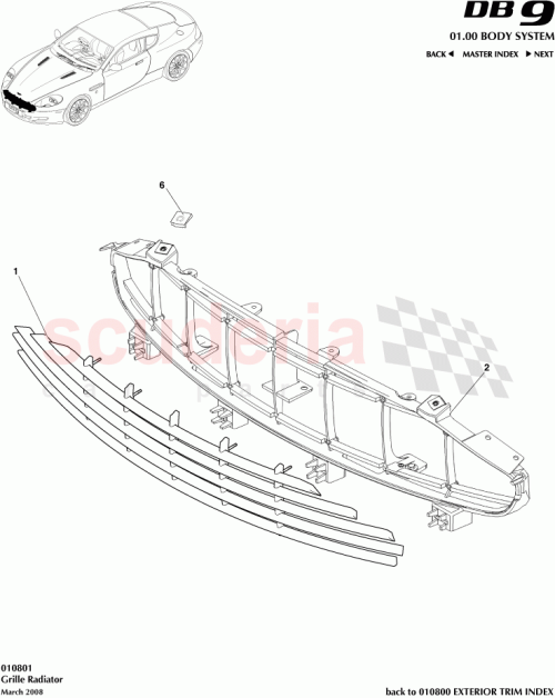 Part Diagram for Aston Martin 9G43-71-11097