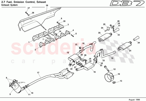 Part Diagram for Aston Martin 35-83553