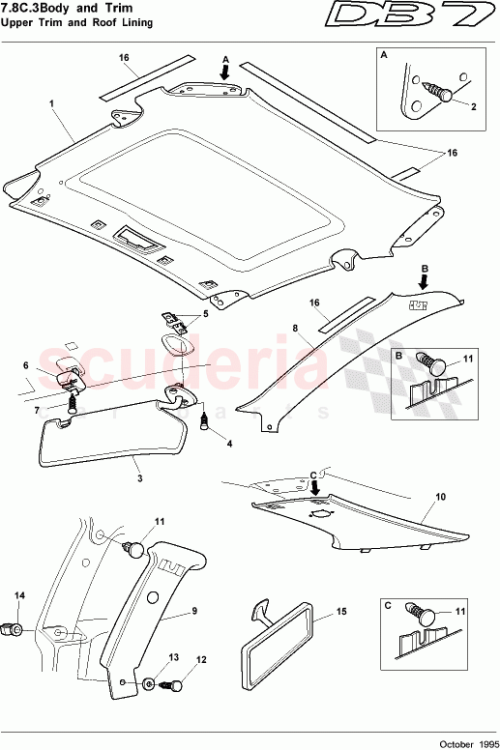 Part Diagram for Aston Martin 92002