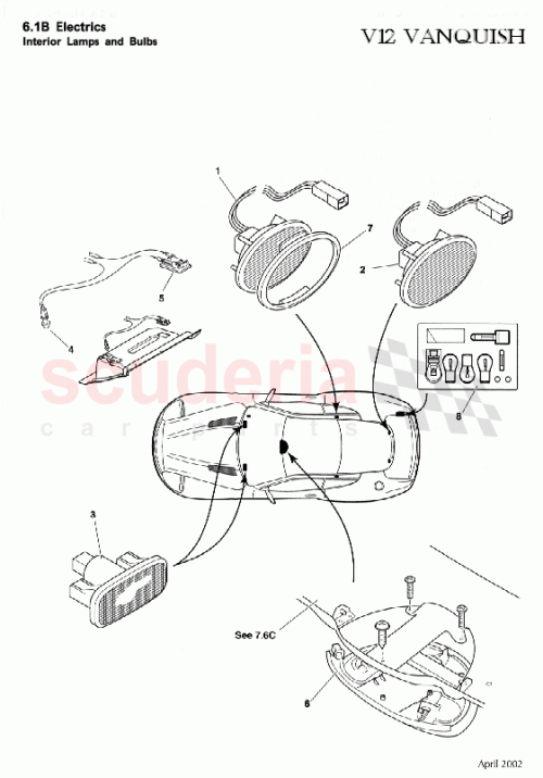 Part Diagram for Aston Martin 4R12834092AAW