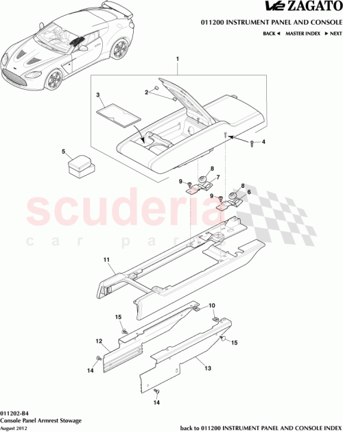 Part Diagram for Aston Martin 9G43-044J16-ABW
