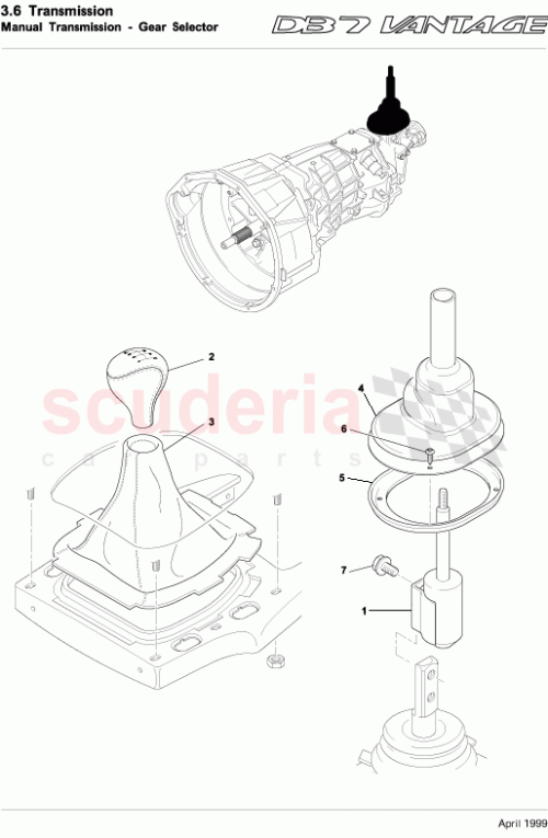Part Diagram for Aston Martin 91794