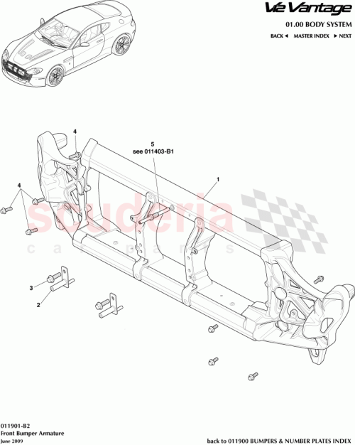 Part Diagram for Aston Martin P0BG3317757BB