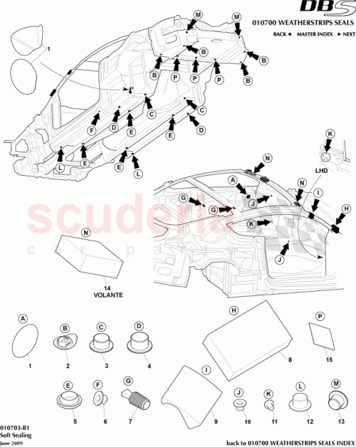 Part Diagram for Aston Martin 6G33-25919-AA