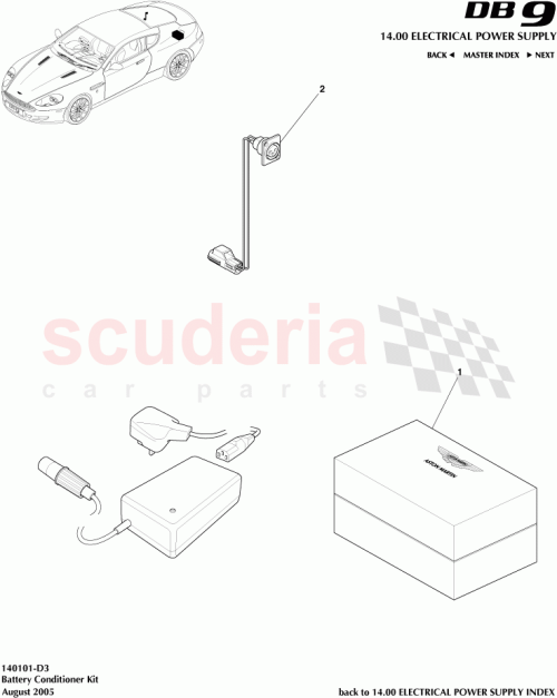 Part Diagram for Aston Martin 9G43-37-11332