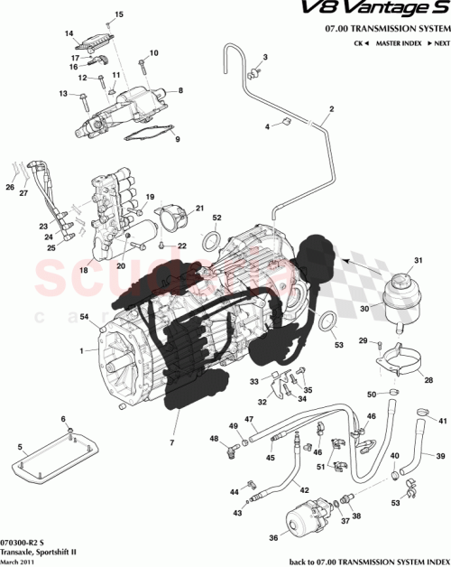 Part Diagram for Aston Martin 6G33505066AA