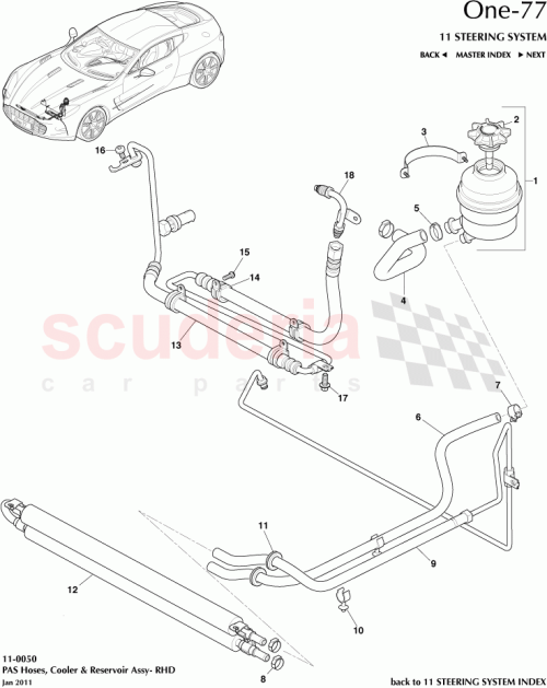 Part Diagram for Aston Martin 12023-03-8120-AA