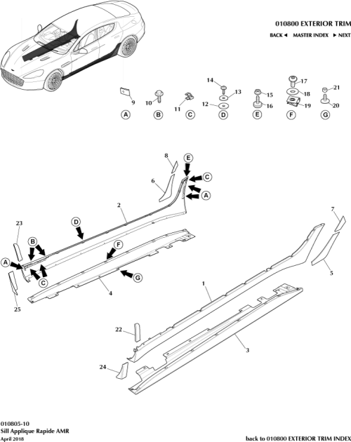 Part Diagram for Aston Martin KD43-10632-AA