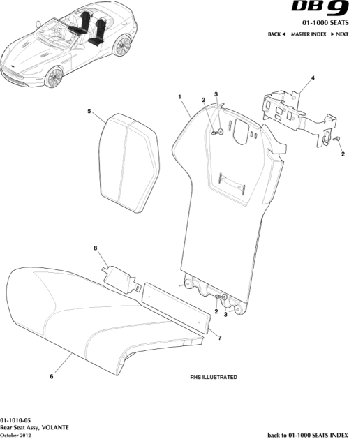 Part Diagram for Aston Martin MY83-60528-ADW