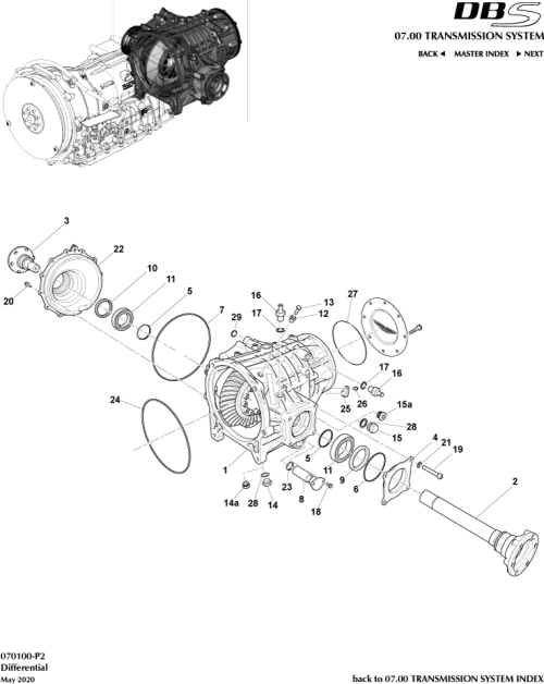 Part Diagram for Aston Martin SY9Y-13N408-AC