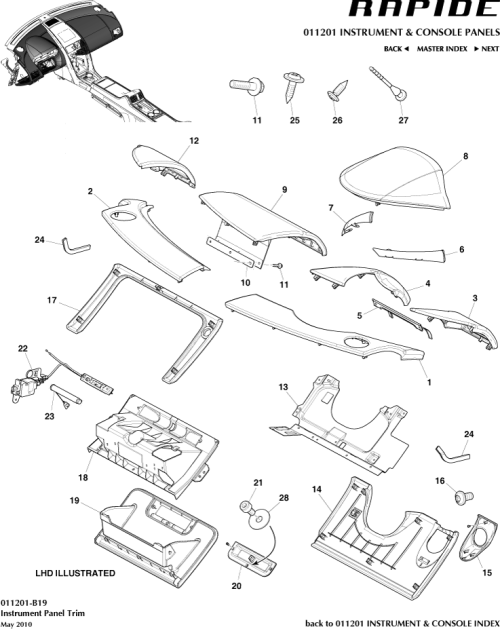 Part Diagram for Aston Martin FD43-C06010-ABW