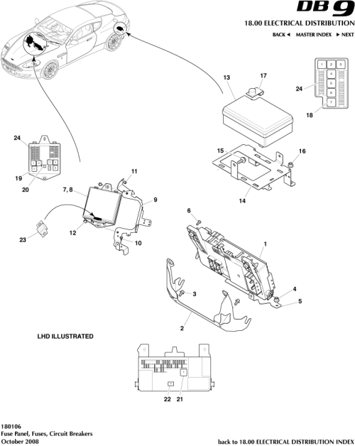 Part Diagram for Aston Martin HY53-37-10002