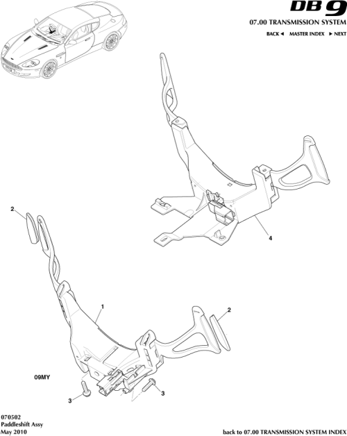 Part Diagram for Aston Martin MY83-SE13ZE1-AB