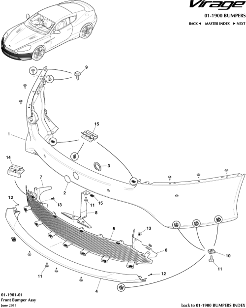 Part Diagram for Aston Martin CG43-17630-AA