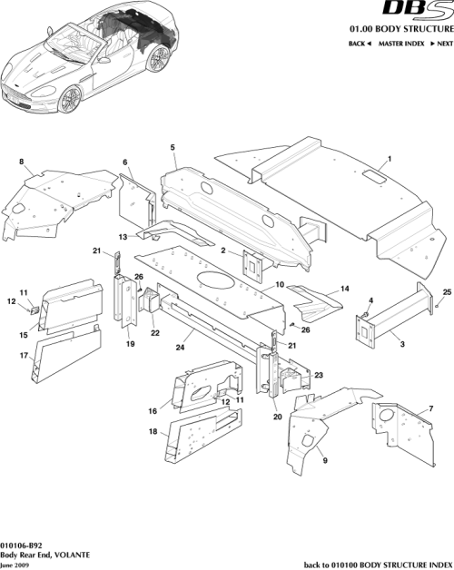 Part Diagram for Aston Martin 9G43-17F035-AA