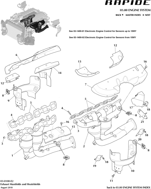 Part Diagram for Aston Martin SY9Y-8333-FA