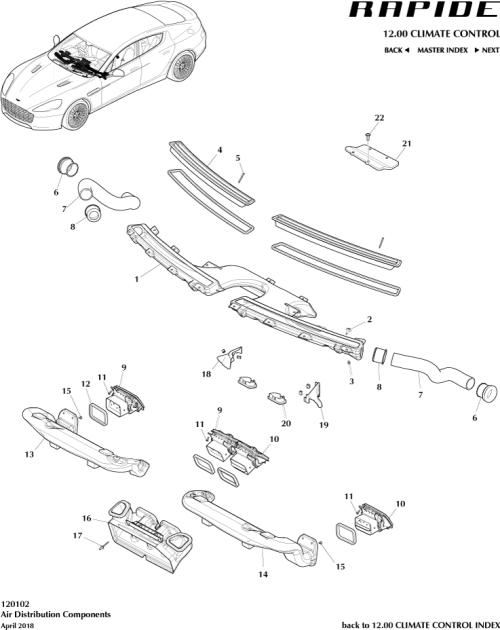 Part Diagram for Aston Martin 6G33-04432-AA