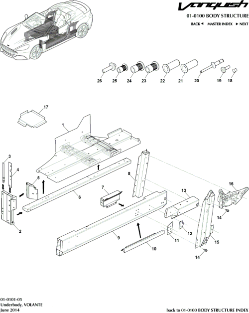 Part Diagram for Aston Martin GD33-L24313-AA