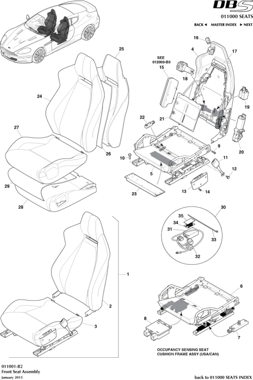 Part Diagram for Aston Martin CG43-14C249-BA