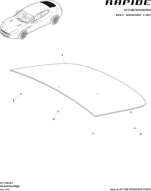 Part Diagram for Aston Martin AD43-C42006-AB