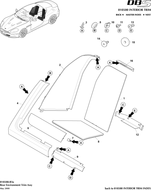 Part Diagram for Aston Martin SY9Y-17527-AA