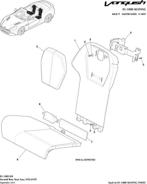 Part Diagram for Aston Martin ED33-L60032-AFW