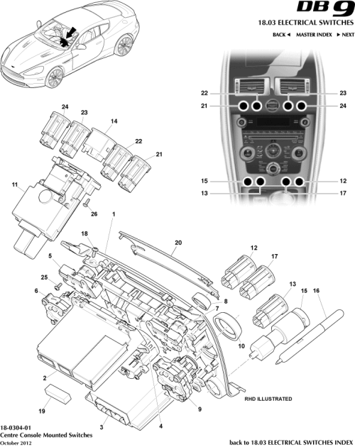 Part Diagram for Aston Martin AD33-7L021-BA
