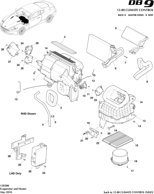 Part Diagram for Aston Martin 695563