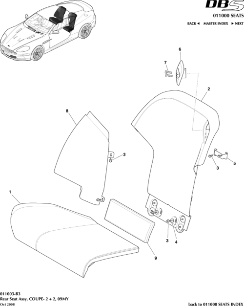 Part Diagram for Aston Martin SY9Y-044A90-CCW