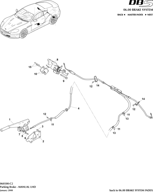 Part Diagram for Aston Martin 6G33-100063-AA