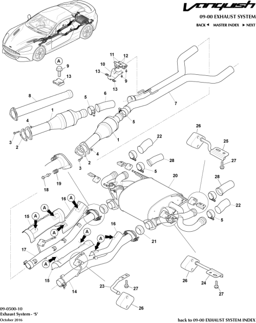 Part Diagram for Aston Martin HD33-5E211-AA