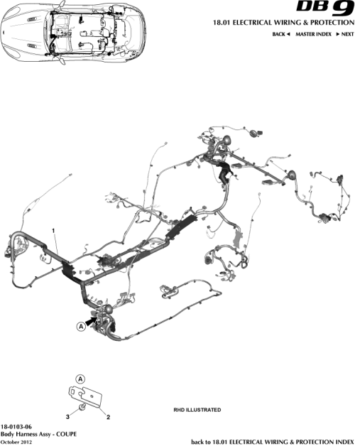 Part Diagram for Aston Martin GG43-14A005-BC