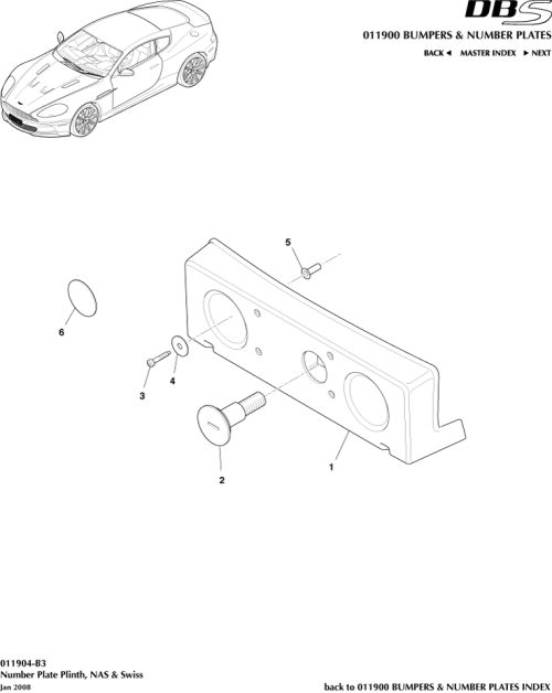 Part Diagram for Aston Martin SY9Y-69320-QDW