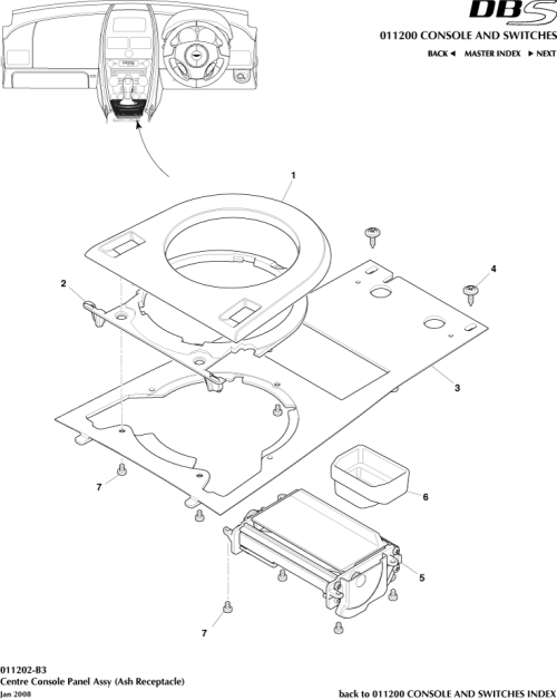 Part Diagram for Aston Martin 8D33-045A66-AA