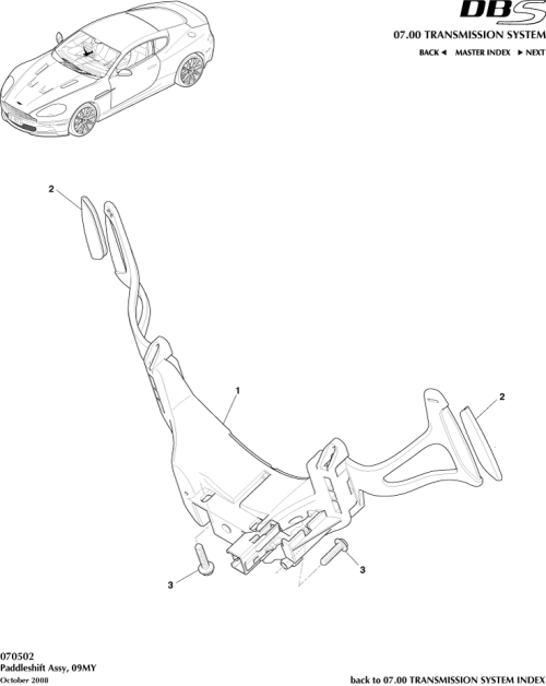 Part Diagram for Aston Martin 9G43-83-11257