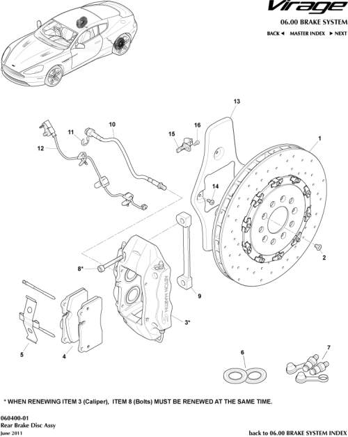 Part Diagram for Aston Martin AD23-2C465-CA