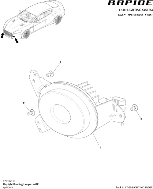 Part Diagram for Aston Martin HD3Y-13D272-AA
